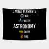 5 Elements Astronomy Tapestry Official Astronomy Merch