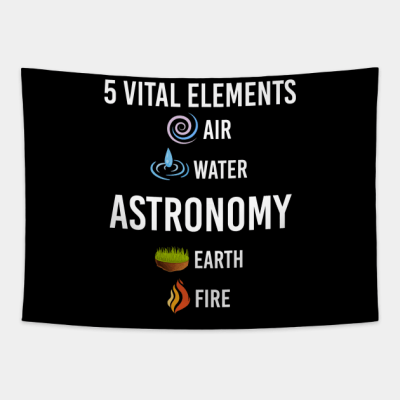 5 Elements Astronomy Tapestry Official Astronomy Merch