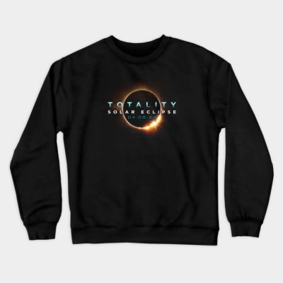Astronomy Lovers Total Solar Eclipse 2024 Totality Crewneck Sweatshirt Official Astronomy Merch
