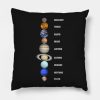 Solar System Throw Pillow Official Astronomy Merch