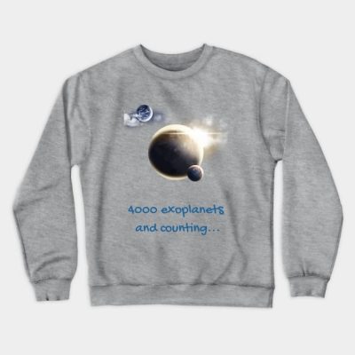 4000 Exoplanets And Counting Astronomy Crewneck Sweatshirt Official Astronomy Merch