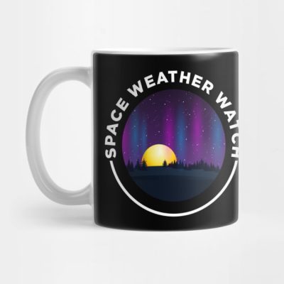 Space Weather Watch White Text Mug Official Astronomy Merch