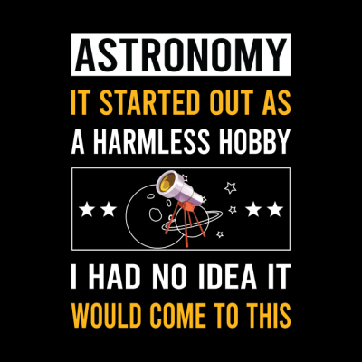 Harmless Hobby Astronomy Throw Pillow Official Astronomy Merch