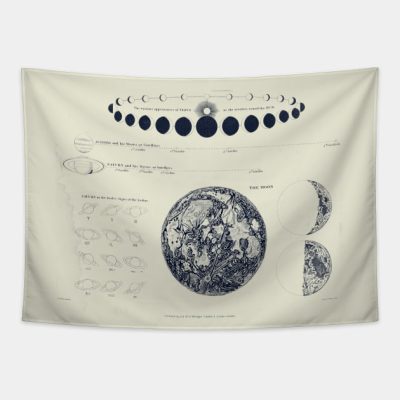 Saturn Venus And Moon Astronomy Chart Tapestry Official Astronomy Merch