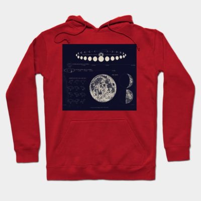Saturn Venus And Moon Astronomy Chart Squid Ink Bl Hoodie Official Astronomy Merch