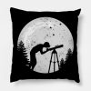 Astronomy Moon Telescope Throw Pillow Official Astronomy Merch