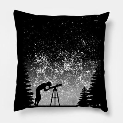Astronomy Telescope Throw Pillow Official Astronomy Merch