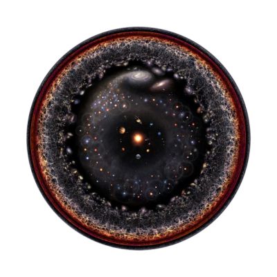 Observable Universe Classic Version Throw Pillow Official Astronomy Merch