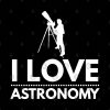 I Love Astronomy Stargazing Fan Tapestry Official Astronomy Merch