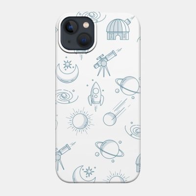 Astronomy Line Icon Pattern Phone Case Official Astronomy Merch