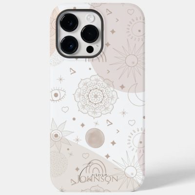 boho neutral space doodles aesthetic design case mate iphone case r805a0393fb5f4f0ea8112ab59085847f s0dnv 1000 - Astronomy Gifts