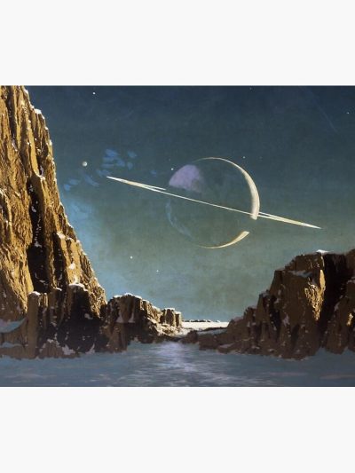 Saturn From Titan Tapestry Official Astronomy Merch