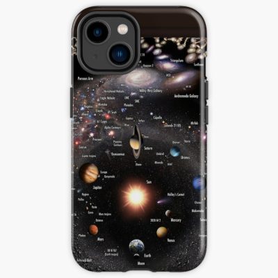 Our Galaxy And Neighbors Annotated! Iphone Case Official Astronomy Merch