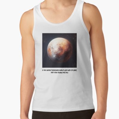 Pluto Demoted Day: Cosmic Humor Design Tank Top Official Astronomy Merch