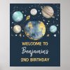space galaxy birthday party navy gold welcome poster ree2afe451c774399901628e9770c048d wvc 8byvr 1000 - Astronomy Gifts