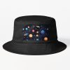 Floating Planets Galaxy And Stars - Pattern For Kids & Astronomy Lover Bucket Hat Official Astronomy Merch