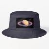 Saturn: Vintage Poster Illustration Of Celestial Beauty Bucket Hat Official Astronomy Merch