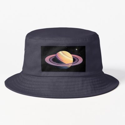 Saturn: Vintage Poster Illustration Of Celestial Beauty Bucket Hat Official Astronomy Merch