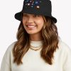 Floating Planets Galaxy And Stars - Pattern For Kids & Astronomy Lover Bucket Hat Official Astronomy Merch