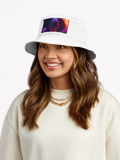 Neon Flying Astronomy Galactic Sojourn Bucket Hat Official Astronomy Merch