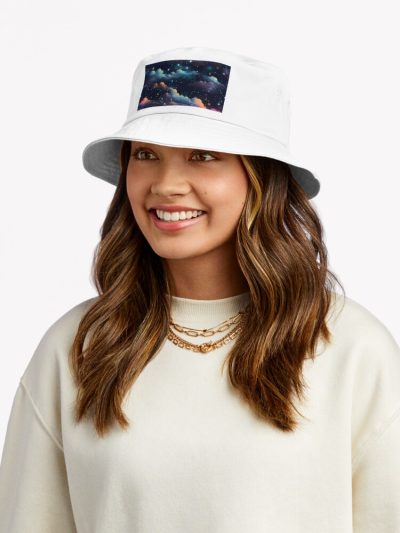 Galaxy - Space Pixel Art Pattern For Astronomy Lover, Fan Bucket Hat Official Astronomy Merch