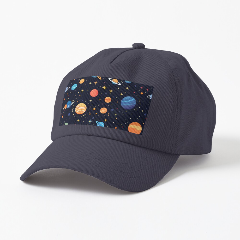 Floating Planets Galaxy And Stars - Pattern Astronomy Lover Cap ...