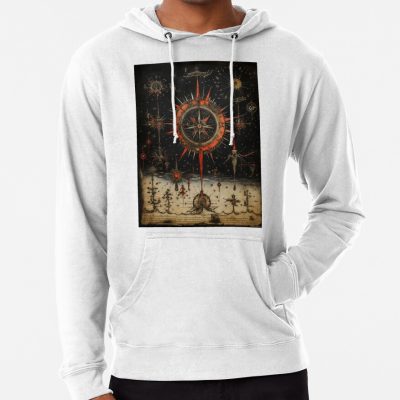 Fantasy Ancient Astronomy Map, Celestial Map, Medieval Art, Compass Map Hoodie Official Astronomy Merch