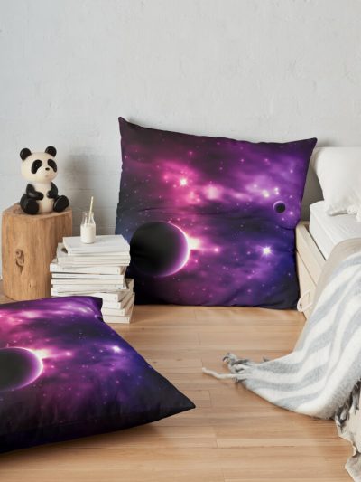 Best Galaxy Background. Cosmic. Throw Pillow Official Astronomy Merch