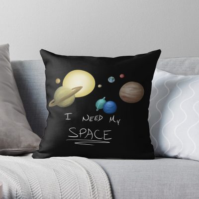 I Need My Space Throw Pillow Official Astronomy Merch