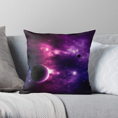 Best Galaxy Background. Cosmic. Throw Pillow Official Astronomy Merch
