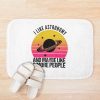 I Like Astronomy And Maybe Like 3 People, Funny Retro Vintage Sunset Astronomy Quote Bath Mat Official Astronomy Merch