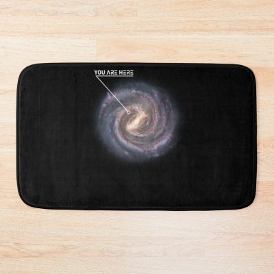 You Are Here Galaxy Astronomy Milky Way Space Scifi Bath Mat Official Astronomy Merch