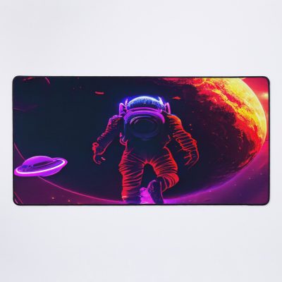 Neon Flying Astronomy Galactic Sojourn Mouse Pad Official Astronomy Merch