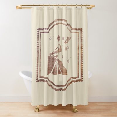 Astronomy Carved Wood Shower Curtain Official Astronomy Merch