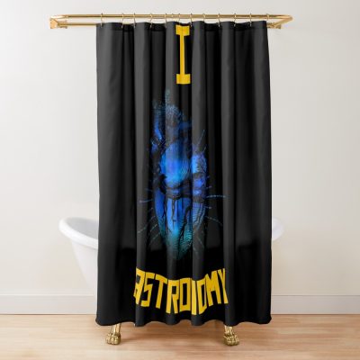 I Love Astronomy Shower Curtain Official Astronomy Merch