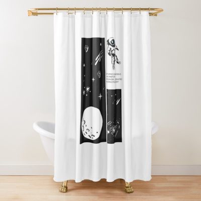 Deep Space Exploration Shower Curtain Official Astronomy Merch