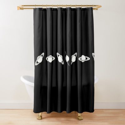 Saturn Oppositions Shower Curtain Official Astronomy Merch