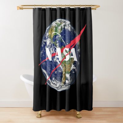 Nasa Logo Shower Curtain Official Astronomy Merch