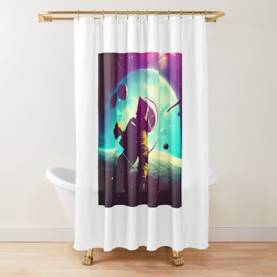 Celestial Dreams: Journey Into Space Exploration Shower Curtain Official Astronomy Merch