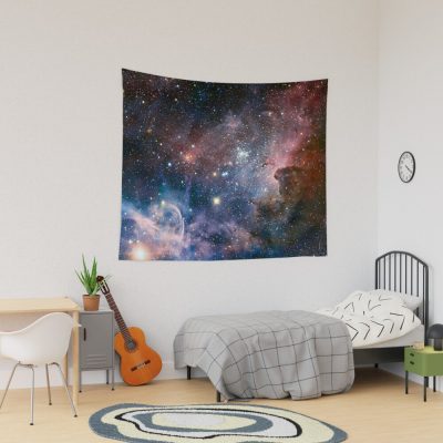 Carina Nebula Ngc 3372 The Grand Nebula Pink Purple And Blue With Shiny Stars Space Telescope Picture Hd High Quality Tapestry Official Astronomy Merch