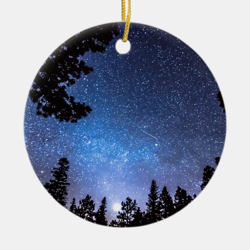 forest star gazing an astronomy delight ceramic ornament - Astronomy Gifts