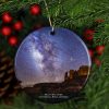 milky way over cathedral rock arizona christmas ceramic ornament r dd0ot 1000 - Astronomy Gifts